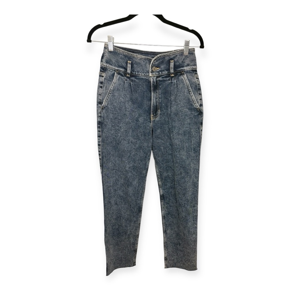 Hollister Ultra High Rise Mom Jeans Vintage Acid Wash Cropped Ankle NWT Size 3